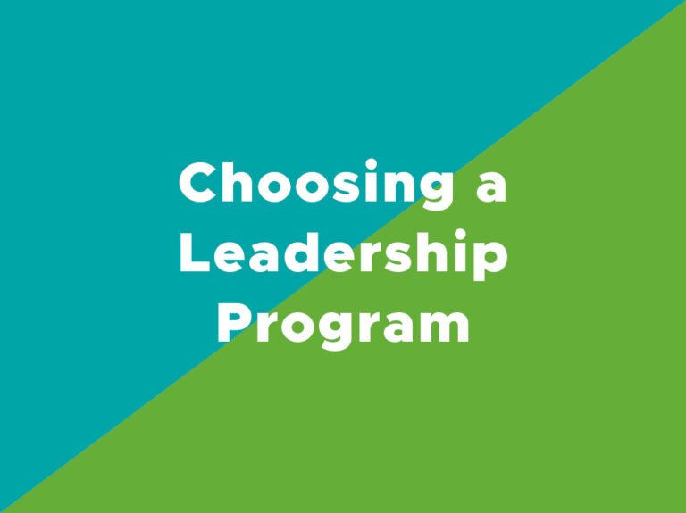 Choosing a practical leadership program