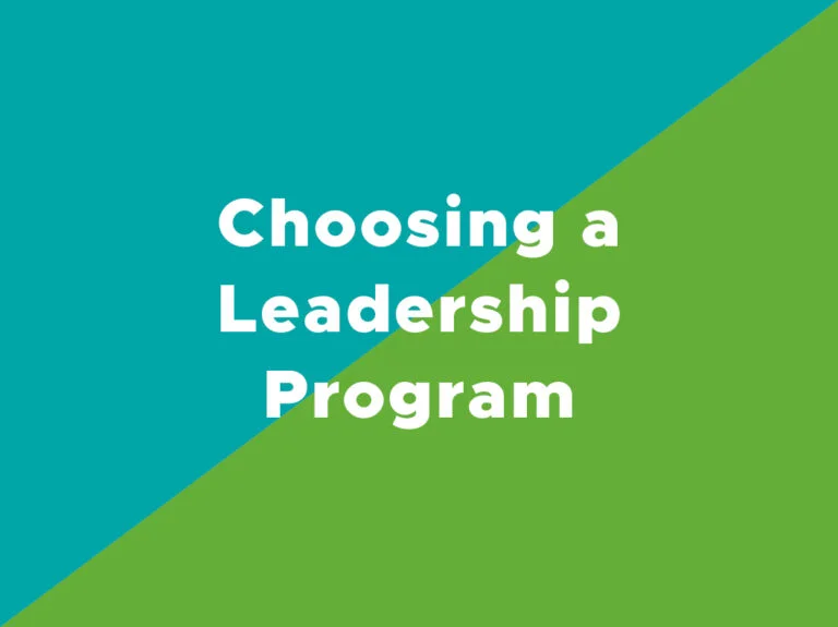 Choosing a practical leadership program